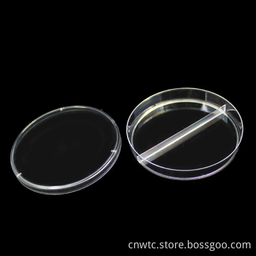 Disposable Plastic Sterile Petri Dishes (9cm) for Laboratory Use